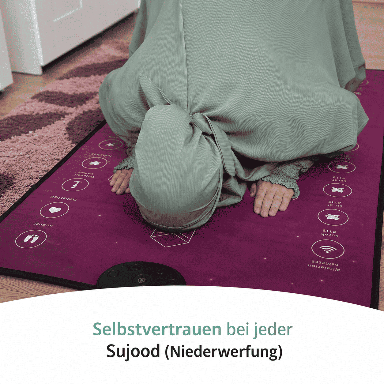 Gebetsmatte – Salah Schritt für Schritt lernen mit Audio in 10 Sprachen
